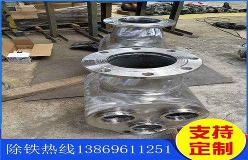 永磁管道除鐵器，永磁管道除鐵器Dn100價(jià)格 _遠力廣東管道式粉料永磁除鐵器12000高斯_可定制工作原理_安裝示意圖
